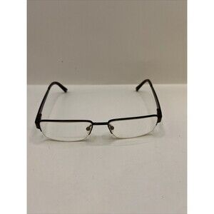 Wired Eyeglasses 6008 Black 53-17-140 Metal Half Rim Designer Frames Only